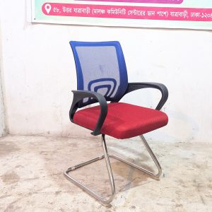 China Mesh Visitor Chair - Black+Blue