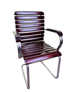 Visitor Chair - Mehogoni Wood SS - Chocolate colour