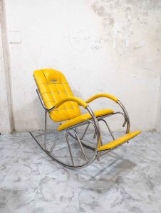 Rocking Chair - হলুদ কালার - ডায়মন্ড বাটন