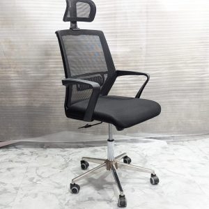Vip 38 Model Chair - Black Colour Black Body SS E base