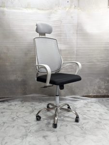 VIP V Mesh Chair - Ash Colour White Body